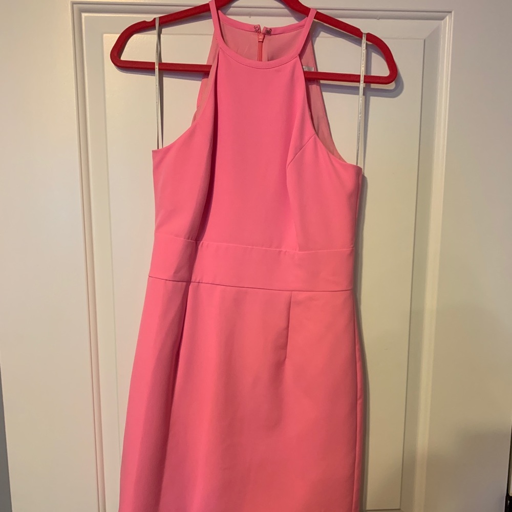 Pink halter top dress - never worn